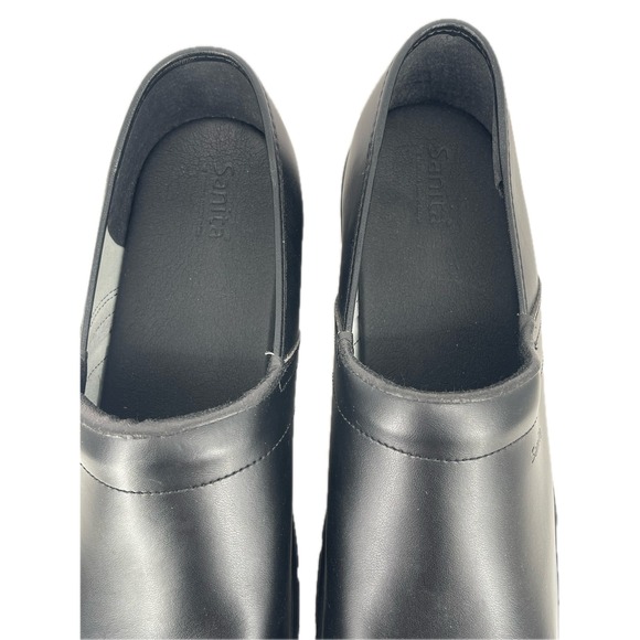 Sanita Professional Black‎ Leather Clogs Slip Resistant Work Shoes Mens 47 EU